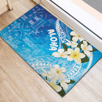 Aloha Hawaii Festive Rubber Doormat Frangipani Lace Classic - Oceanic LT7 - Polynesian Pride