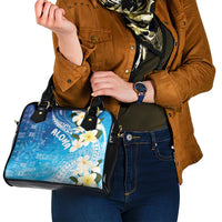 Aloha Hawaii Festive Shoulder Handbag Frangipani Lace Classic - Oceanic