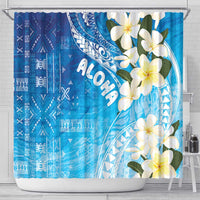 Aloha Hawaii Festive Shower Curtain Frangipani Lace Classic - Oceanic LT7 - Polynesian Pride