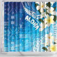 Aloha Hawaii Festive Shower Curtain Frangipani Lace Classic - Oceanic LT7 - Polynesian Pride