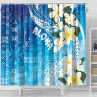 Aloha Hawaii Festive Shower Curtain Frangipani Lace Classic - Oceanic LT7 - Polynesian Pride