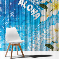 Aloha Hawaii Festive Window Curtain Frangipani Lace Classic - Oceanic LT7 - Polynesian Pride
