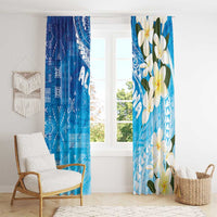 Aloha Hawaii Festive Window Curtain Frangipani Lace Classic - Oceanic LT7 - Polynesian Pride