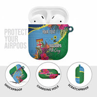 Personalized Malampa Fiji Day Together We Grow AirPods Case Special Tapa Mix LT7 - Polynesian Pride
