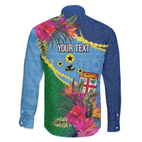 Personalized Malampa Fiji Day Together We Grow Family Matching Off Shoulder Short Dress and Hawaiian Shirt Special Tapa Mix - Polynesian Pride