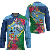 Personalized Malampa Fiji Day Together We Grow Hockey Jersey Special Tapa Mix - Polynesian Pride