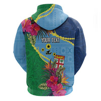 Personalized Malampa Fiji Day Together We Grow Hoodie Special Tapa Mix - Polynesian Pride
