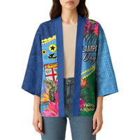 Personalized Malampa Fiji Day Together We Grow Kimono Special Tapa Mix - Polynesian Pride