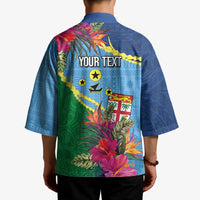 Personalized Malampa Fiji Day Together We Grow Kimono Special Tapa Mix - Polynesian Pride