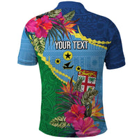 Personalized Malampa Fiji Day Together We Grow Polo Shirt Special Tapa Mix - Polynesian Pride