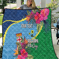 Personalized Malampa Fiji Day Together We Grow Quilt Special Tapa Mix - Polynesian Pride