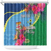 Personalized Malampa Fiji Day Together We Grow Shower Curtain Special Tapa Mix - Polynesian Pride