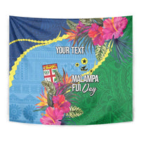 Personalized Malampa Fiji Day Together We Grow Tapestry Special Tapa Mix - Polynesian Pride