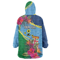 Personalized Malampa Fiji Day Together We Grow Wearable Blanket Hoodie Special Tapa Mix - Polynesian Pride