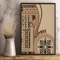 Samoa Siapo Motif Canvas Wall Art Classic Style LT7 - Polynesian Pride