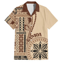 Samoa Siapo Motif Hawaiian Shirt Classic Style LT7 Beige - Polynesian Pride