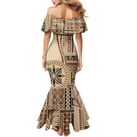 Samoa Siapo Motif Mermaid Dress Classic Style LT7 - Polynesian Pride