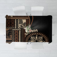 Samoa Siapo Motif Tablecloth Classic Style - Black Ver LT7 Black - Polynesian Pride
