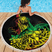 Personalised Reggae Jawaiian Festive Beach Blanket Mix Polynesian LT7 - Polynesian Pride