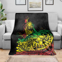 Personalised Reggae Jawaiian Festive Blanket Mix Polynesian LT7 - Polynesian Pride