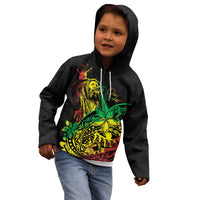 Personalised Reggae Jawaiian Festive Kid Hoodie Mix Polynesian