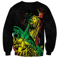 Personalised Reggae Jawaiian Festive Sweatshirt Mix Polynesian LT7 - Polynesian Pride
