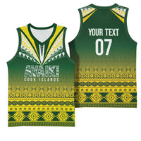 Cook Islands Rugby Custom Basketball Jersey Kuki Avaiki - Polynesian Pride
