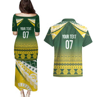 Cook Islands Rugby Custom Couples Matching Puletasi and Hawaiian Shirt Kuki Avaiki LT7 - Polynesian Pride