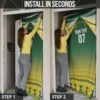 Cook Islands Rugby Custom Door Cover Kuki Avaiki - Polynesian Pride