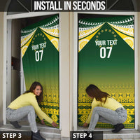 Cook Islands Rugby Custom Door Cover Kuki Avaiki - Polynesian Pride
