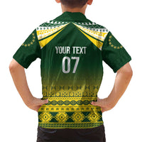 Cook Islands Rugby Custom Family Matching Mermaid Dress and Hawaiian Shirt Kuki Avaiki LT7 - Polynesian Pride