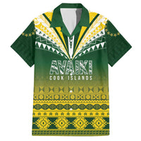 Cook Islands Rugby Custom Hawaiian Shirt Kuki Avaiki LT7 Yellow Green - Polynesian Pride