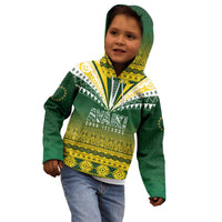 Cook Islands Rugby Custom Kid Hoodie Kuki Avaiki - Polynesian Pride
