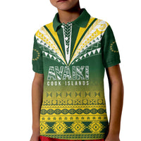 Cook Islands Rugby Custom Kid Polo Shirt Kuki Avaiki - Polynesian Pride