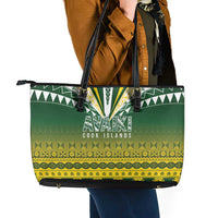 Cook Islands Rugby Leather Tote Bag Kuki Avaiki - Polynesian Pride