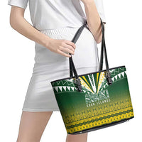 Cook Islands Rugby Leather Tote Bag Kuki Avaiki - Polynesian Pride