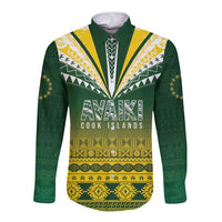 Cook Islands Rugby Custom Long Sleeve Button Shirt Kuki Avaiki - Polynesian Pride