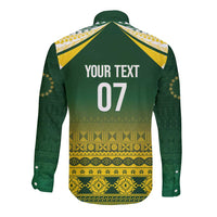 Cook Islands Rugby Custom Long Sleeve Button Shirt Kuki Avaiki - Polynesian Pride