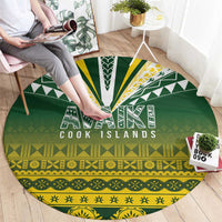 Cook Islands Rugby Round Carpet Kuki Avaiki - Polynesian Pride