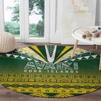 Cook Islands Rugby Round Carpet Kuki Avaiki - Polynesian Pride