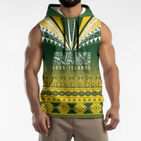 Cook Islands Rugby Custom Sleeveless Hoodie Kuki Avaiki - Polynesian Pride
