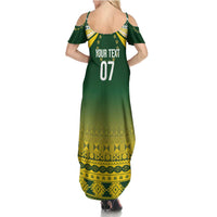 Cook Islands Rugby Custom Summer Maxi Dress Kuki Avaiki LT7 - Polynesian Pride
