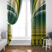 Cook Islands Rugby Window Curtain Kuki Avaiki - Polynesian Pride