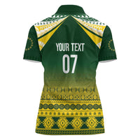 Cook Islands Rugby Custom Women Polo Shirt Kuki Avaiki - Polynesian Pride