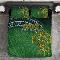 Cook Islands Rugby Kuki Avaiki Bedding Set Tribal Turtle - Polynesian Pride