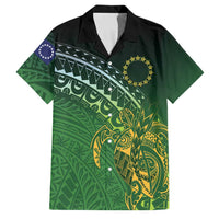 Cook Islands Rugby Kuki Avaiki Family Matching Long Sleeve Bodycon Dress and Hawaiian Shirt Tribal Turtle - Polynesian Pride