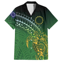 Cook Islands Rugby Kuki Avaiki Hawaiian Shirt Tribal Turtle LT7 Dark Green - Polynesian Pride