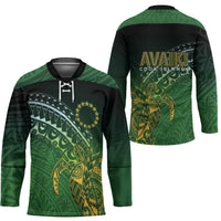 Cook Islands Rugby Kuki Avaiki Hockey Jersey Tribal Turtle - Polynesian Pride