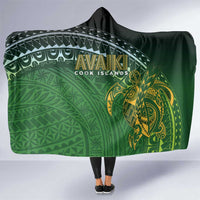 Cook Islands Rugby Kuki Avaiki Hooded Blanket Tribal Turtle - Polynesian Pride