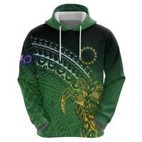 Cook Islands Rugby Kuki Avaiki Hoodie Tribal Turtle - Polynesian Pride